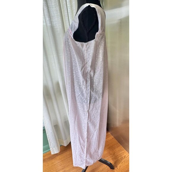 Vintage 1980s lingerie set, pink pastel, negligee & peignoir, long - Picture 4 of 10